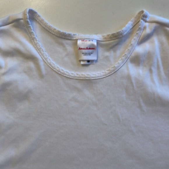 Hanna Andersson - Solid White Kids Tee - Picture 6 of 7